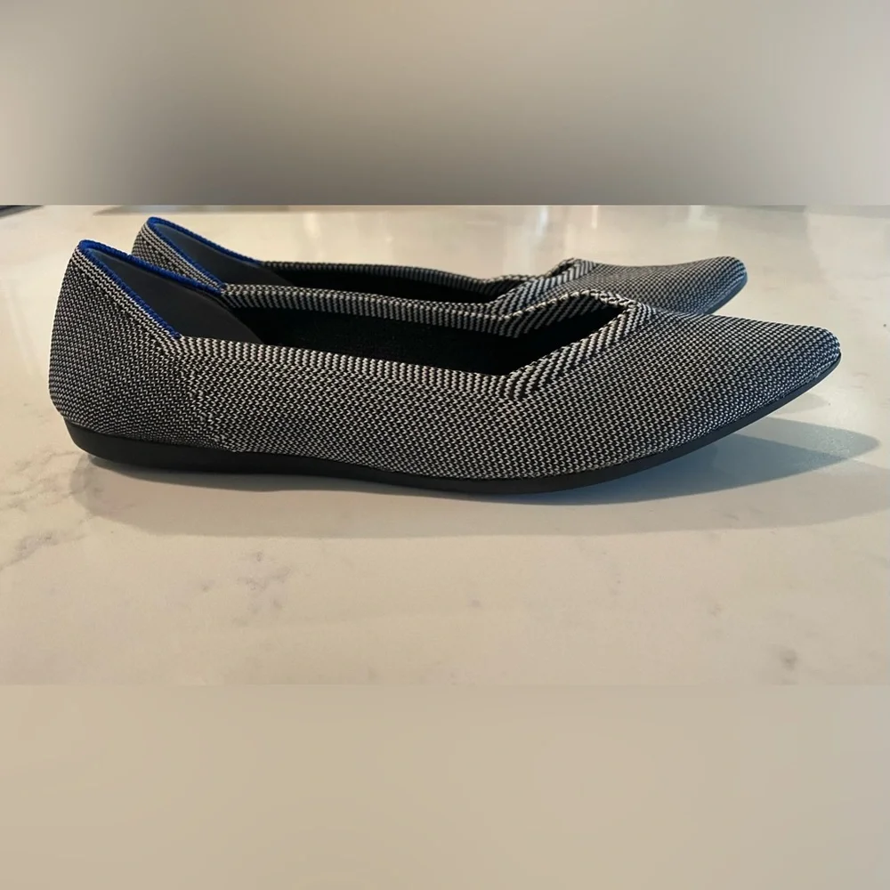 Rothy’s The Point Pebble Grey Flat , Sz 8 - Picture 11 of 13